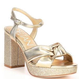 Deltan “Stella” Glitter Platform Sandal